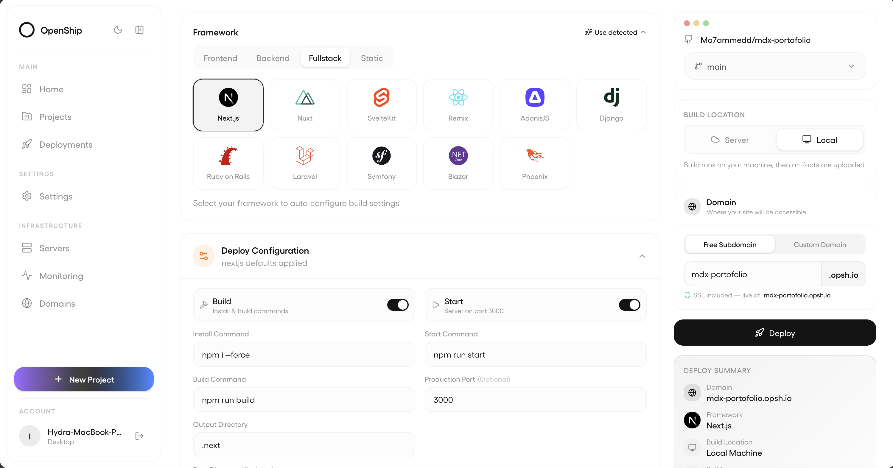Openship: The Self-Hosted Deployment Platform That Skips the YAML